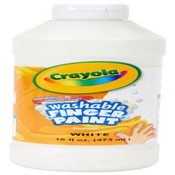 Image for Crayola Washable Finger Paint, White, Pint from School Specialty