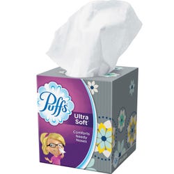 Image for Puffs Ultra Soft Facial Tissues, 56 Tissues Per Box, Carton of 24 Boxes from School Specialty