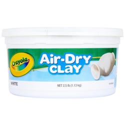 Image for Crayola Air-Dry Self-Hardening Modeling Clay, 2.5 Pound Bucket, White from School Specialty