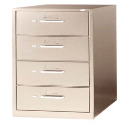 Image for Affordable Interior Systems Vertical Filing Cabinet, 15 x 25 x 52 Inches, Putty from School Specialty