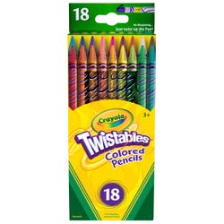 Image for Crayola Twistables Colored Pencils, Assorted Colors, Set of 18 from School Specialty
