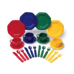 Image for Learning Resources Pretend & Play Dish Set, Assorted Colors, 24 Pieces from School Specialty