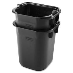 Image for Rubbermaid Commercial Executive 5 Quart Heavy-Duty Pail, 9 x 8-1/2 x 7-1/2 Inches, Black from School Specialty