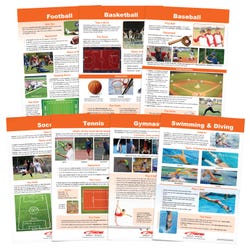 Image for Sportime Play Sports Bulletin Board Charts, Set of 7, Grade 5 to 12 from School Specialty