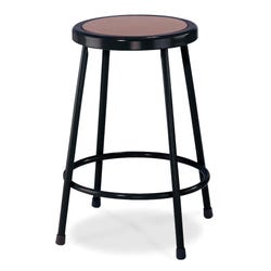 Image for National Public Seating Heavy Duty Steel Stool, 24 Inch, Black from School Specialty
