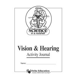 Image for Delta Education Science In A Nutshell Vision and Hearing Student Journals, Pack of 5 from School Specialty