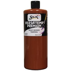 Sax Versatemp Premium Heavy-Bodied Tempera Paint, 1 Quart, Brown Item Number 1592713