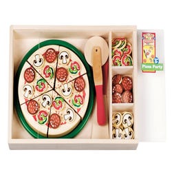 Image for Melissa & Doug Special Occasion Play Food Pizza Party Set, 45 Pieces from School Specialty