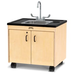 Image for Jonti-Craft Clean Hands Helper Stainless Steel Sink, 26-Inch Tall Counter, 28-1/2 x 23-1/2 x 38 Inches from School Specialty