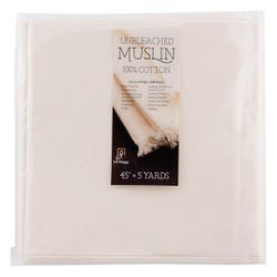 Jack Richeson Unbleached Muslin, 45 Inches x 5 Yards Item Number 1590559
