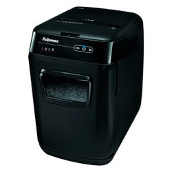 Image for Fellowes Automax 150C Cross-Cut Shredder, 13-5/8 x 20 x 23-3/8 in, 8-1/2 gal, Black from School Specialty