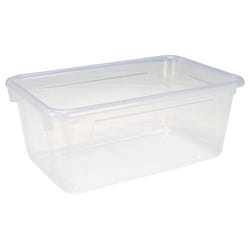 Image for School Smart Storage Tray, 7-7/8 x 12-1/4 x 5-3/8 Inches, Translucent from School Specialty