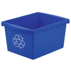 Image for School Smart Recycle Bin, 4 Gallon, Blue from School Specialty