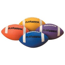 Image for FlagHouse Color Rubber Football, Youth Size, Blue from School Specialty