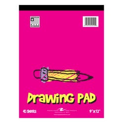 Roaring Spring Drawing Pad, 9 x 12 Inch, 40 sheets, Item Number 2103585