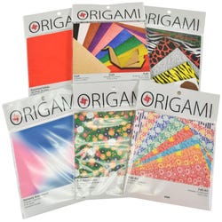 Image for Sax Origami Paper School Pack, Assorted Patterns and Colors, 265 Sheets from School Specialty
