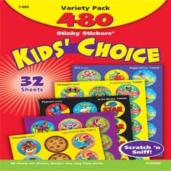 Image for Trend Enterprises Stinky Stickers, Kid's Choice Super Saver Pack, Pack of 480 from School Specialty