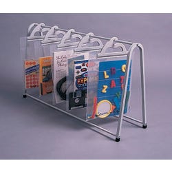 Image for Monaco Sturdy Tabletop Rack, Anodized Aluminum, for Use with HangUp Bags, 30 x 8 x 17 Inches from School Specialty