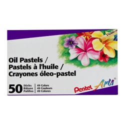 Image for Pentel Arts Oil Pastels, Assorted Colors, Set of 50 from School Specialty