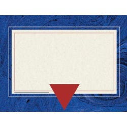 Image for Hayes Replacement Blank Certificate with Borders, 11 x 8-1/2 inches, Paper, Blue Marble, Pack of 50 from School Specialty