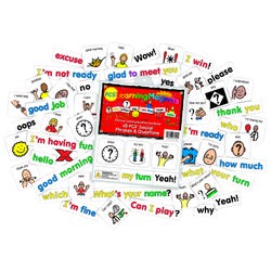 Barker Creek Learning Magnets Social Phrases & Questions, 90 Cards Item Number 2026393