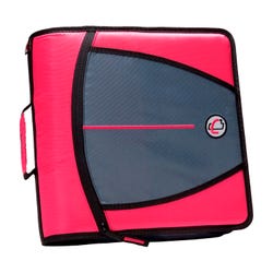Image for Case·it Mighty Zip Tab O-Ring Binder, 3 Inches, Pink from School Specialty