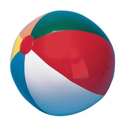 Image for Champion Sports Heavy Duty Beach Ball, 20 Inches, Multi-Colored from School Specialty