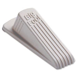 Master Caster Big Foot Extra-Wide Non-Skid Doorstop, 2-1/4 in W X 4-3/4 in D X 1-1/4 in H, Vulcanized Rubber, Beige, Item Number 1063434