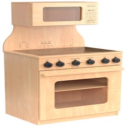 Image for Childcraft Modern Kitchen Stove and Microwave Combo, 21-1/4 x 15-5/8 x 42 Inches from School Specialty