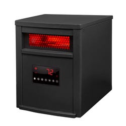 LifeSmart 6-Element Infrared Heater with Steel Cabinet, Black 2124959