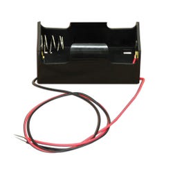 Image for United Scientific Plastic Battery Holder with Wire Leads, Single D-Cell from School Specialty