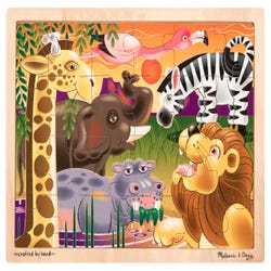 Image for Melissa & Doug African Plains Wooden Jigsaw Puzzle, 24 Pieces from School Specialty