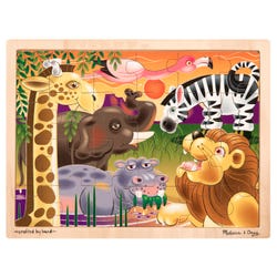 Image for Melissa & Doug African Plains Wooden Jigsaw Puzzle, 24 Pieces from School Specialty