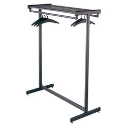 Image for Quartet Double Sided Garment Rack, 48 x 61-1/2 Inches, 64 Hanger Cap, Steel, Black, Powder Coated from School Specialty