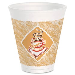 Dart Cafe G Design Hot/Cold Cup, 12 oz, Foam, Pack of 1000, Item Number 1309627