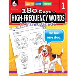 Image for Shell Education 180 Days of High-Frequency Words for First Grade from School Specialty