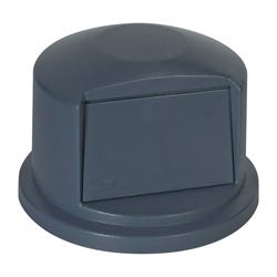 Image for Rubbermaid Brute Dome Top Waste Container with Shaped Lid, 32 Gallon, Structural Foam, Gray from School Specialty
