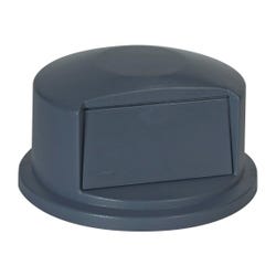 Image for Rubbermaid Brute Dome Top Waste Container with Shaped Lid, 32 Gallon, Structural Foam, Gray from School Specialty