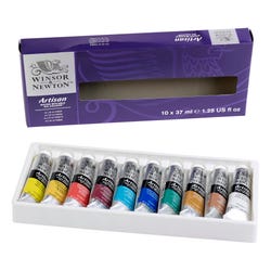 Winsor & Newton Artisan Water-Mixable Oil Color Set, Assorted Colors, 1.25 Ounces, Set of 10 Item Number 1300274