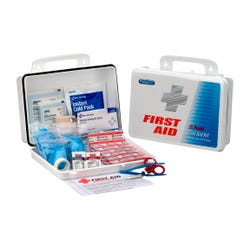 Image for Acme 113-Piece First Aid Station for 25 People, 10 X 7 X 3 in, Plastic, White from School Specialty