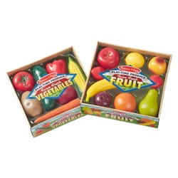 Melissa & Doug Play-Time Produce Fruit (9 pcs) and Vegetables (7 pcs) Realistic Play Food 2132596