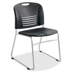 Image for Safco Vy Sled Base Stack Chair, 22-1/2 x 19-1/2 x 32-1/2 Inches, Black from School Specialty