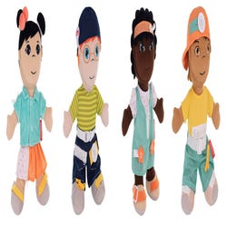 Image for Miniland Diverse Fastening Dolls, Set of 4 from School Specialty