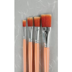 Image for Sax Golden Acrylic Astro Flex Easel Brushes, Assorted Sizes, Set of 4 from School Specialty