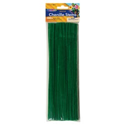 Image for Creativity Street Standard Chenille Stems, 1/8 x 12 Inches, Dark Green, Pack of 100 from School Specialty