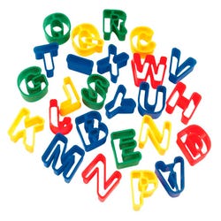 Image for Creativity Street Alphabet Clay Cutter Set, 1-9/16 Inches, Plastic, Assorted Colors, Set of 26 from School Specialty
