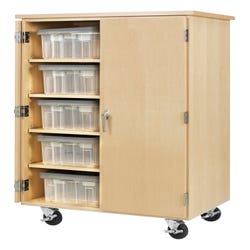 Image for Diversified Spaces Robot Tote Storage with Vex Logo, Holds 8 to 10 Totes from School Specialty