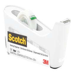 Image for Scotch C18-W Tape Dispenser With 0.75 in x 350 in Roll of Tape, White from School Specialty