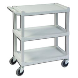 Lakeside Modular Utility Cart, 17-1/8 x 32-1/2 x 34-7/8 Inches, 300 lb Capacity, HDPE, Beige, Item Number 569390