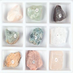 Image for Scott Resources Mohs Scale of Mineral Hardness Set without Diamond, 9 Specimens from School Specialty